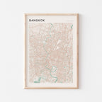 bangkok, thailand map poster - image 1