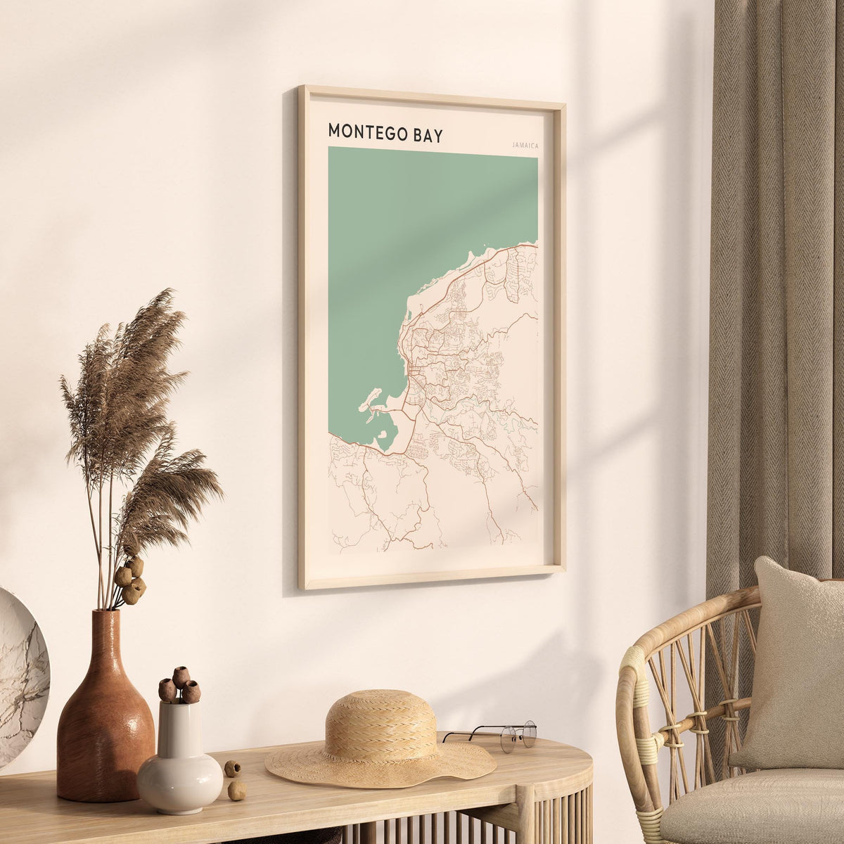 montego bay, jamaica map poster - image 2