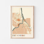 fort mcmurray, alberta map poster - image 1