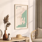 wellington, new zealand map poster - image 2