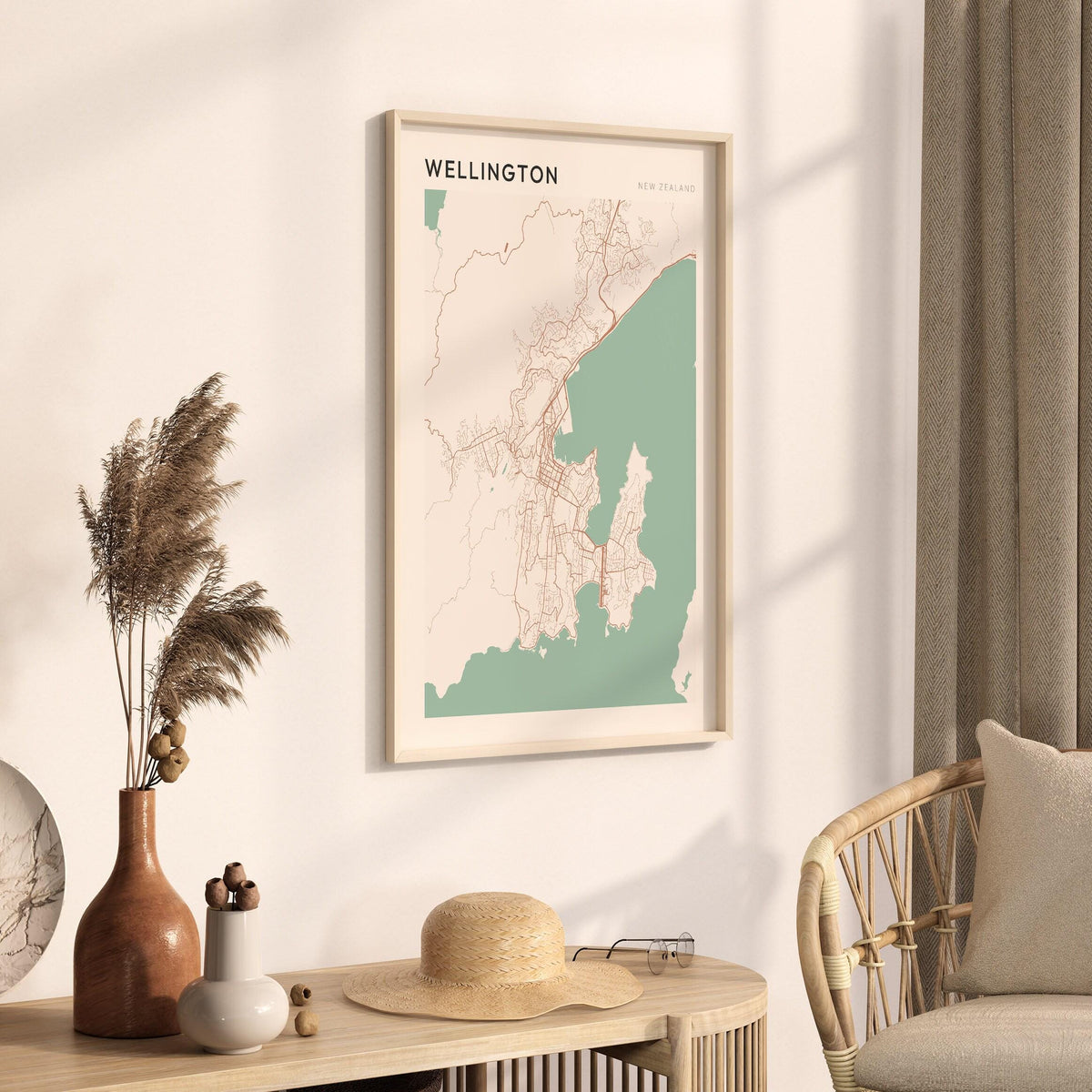 wellington, new zealand map poster - image 2