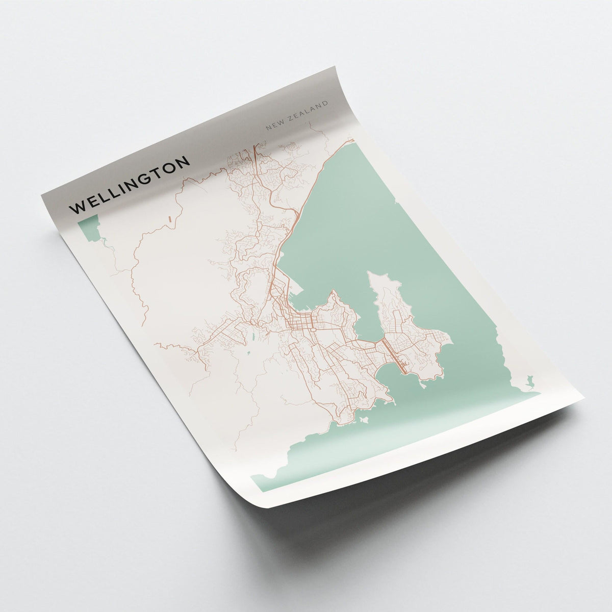 wellington, new zealand map poster - image 3