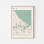 hoi an, vietnam map poster - image 1
