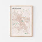 cochabamba, bolivia map poster - image 1