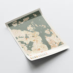 stavanger norway map poster - image 4
