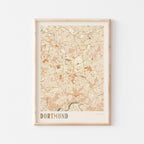 dortmund germany map poster - image 1