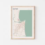 napier, new zealand map poster - image 1