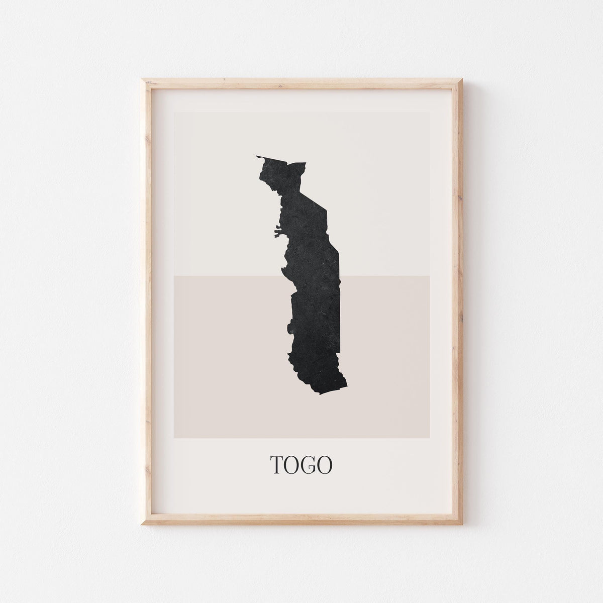 togo map poster - minimalist boho wall art - digital download - image 1