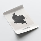 colombia map poster - minimalist boho wall art - digital download - image 4