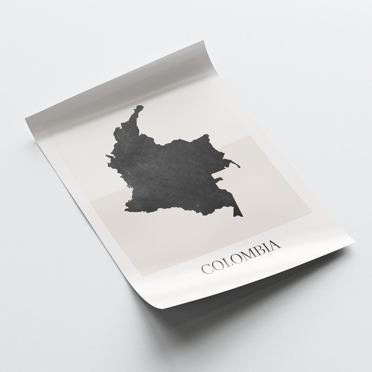 colombia map poster - minimalist boho wall art - digital download - image 4