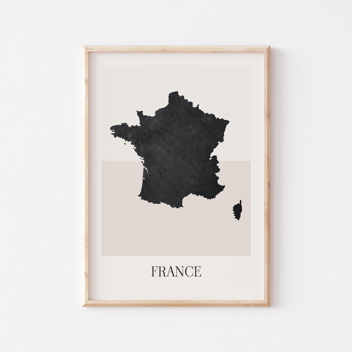 france map poster - minimalist boho wall art - digital download - image 1