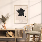 france map poster - minimalist boho wall art - digital download - image 3
