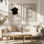 france map poster - minimalist boho wall art - digital download - image 5
