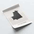mauritania map poster - minimalist boho wall art - digital download - image 4