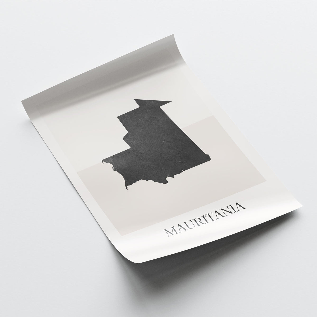 mauritania map poster - minimalist boho wall art - digital download - image 4
