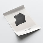 uganda map poster - minimalist boho wall art - digital download - image 4
