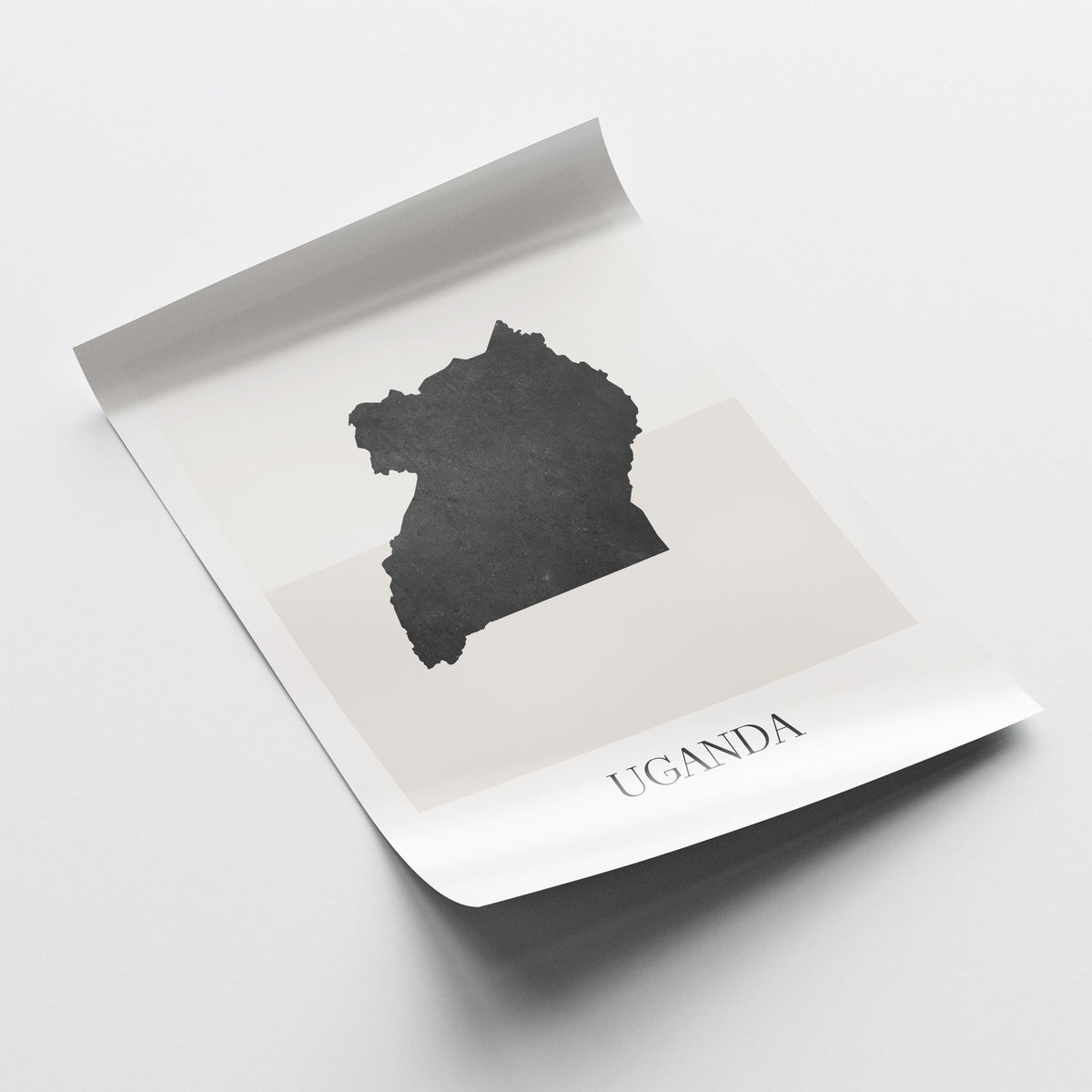 uganda map poster - minimalist boho wall art - digital download - image 4