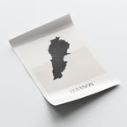 lebanon map poster - minimalist boho wall art - digital download - image 4