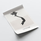 vietnam map poster - minimalist boho wall art - digital download - image 4