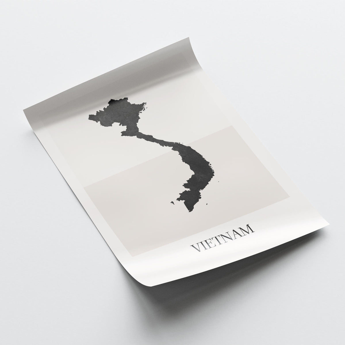 vietnam map poster - minimalist boho wall art - digital download - image 4