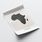 africa map poster - minimalist boho wall art - digital download - image 4