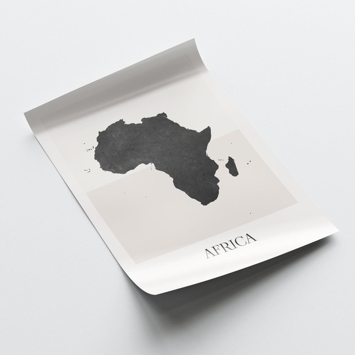 africa map poster - minimalist boho wall art - digital download - image 4