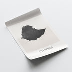 ethiopia map poster - minimalist boho wall art - digital download - image 4