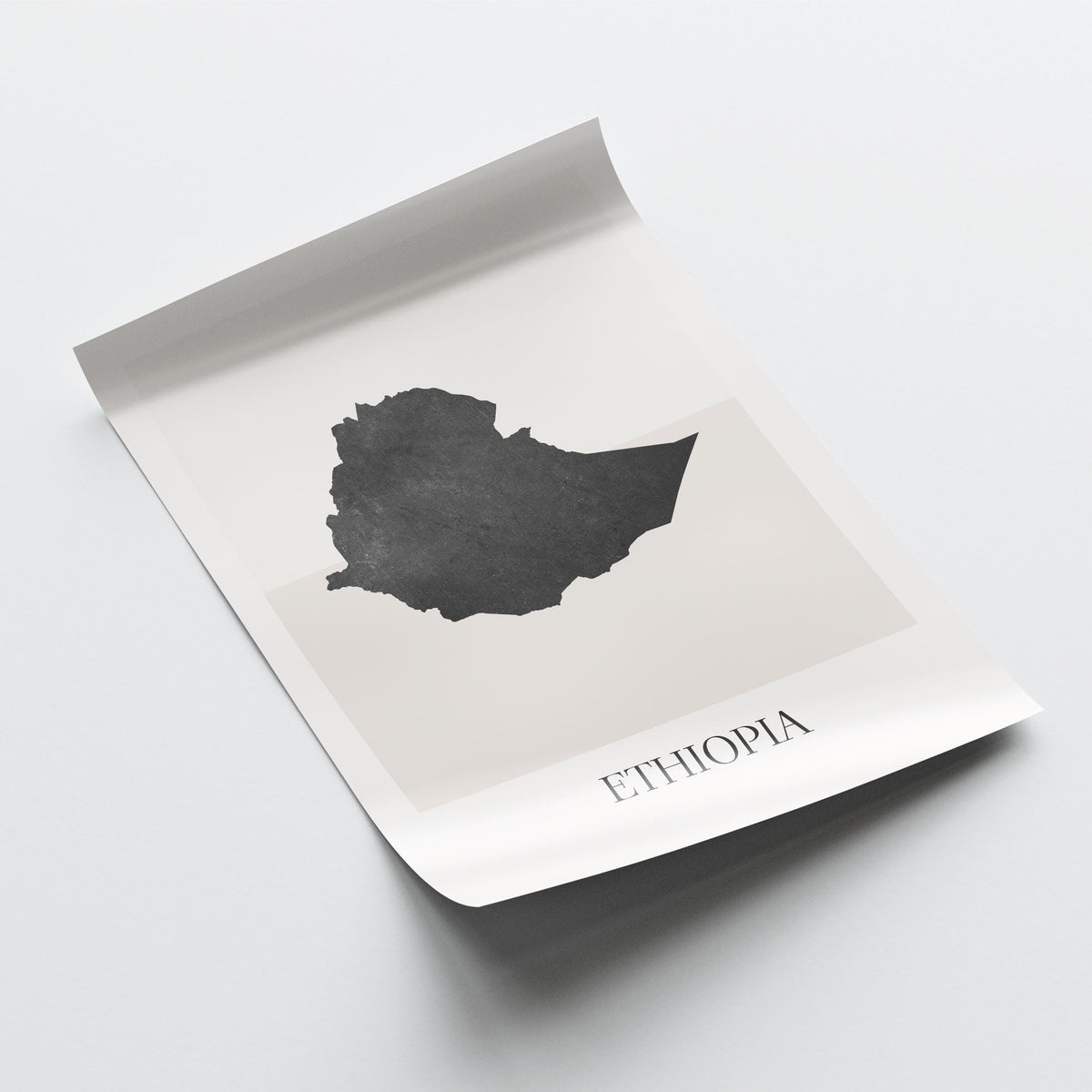 ethiopia map poster - minimalist boho wall art - digital download - image 4