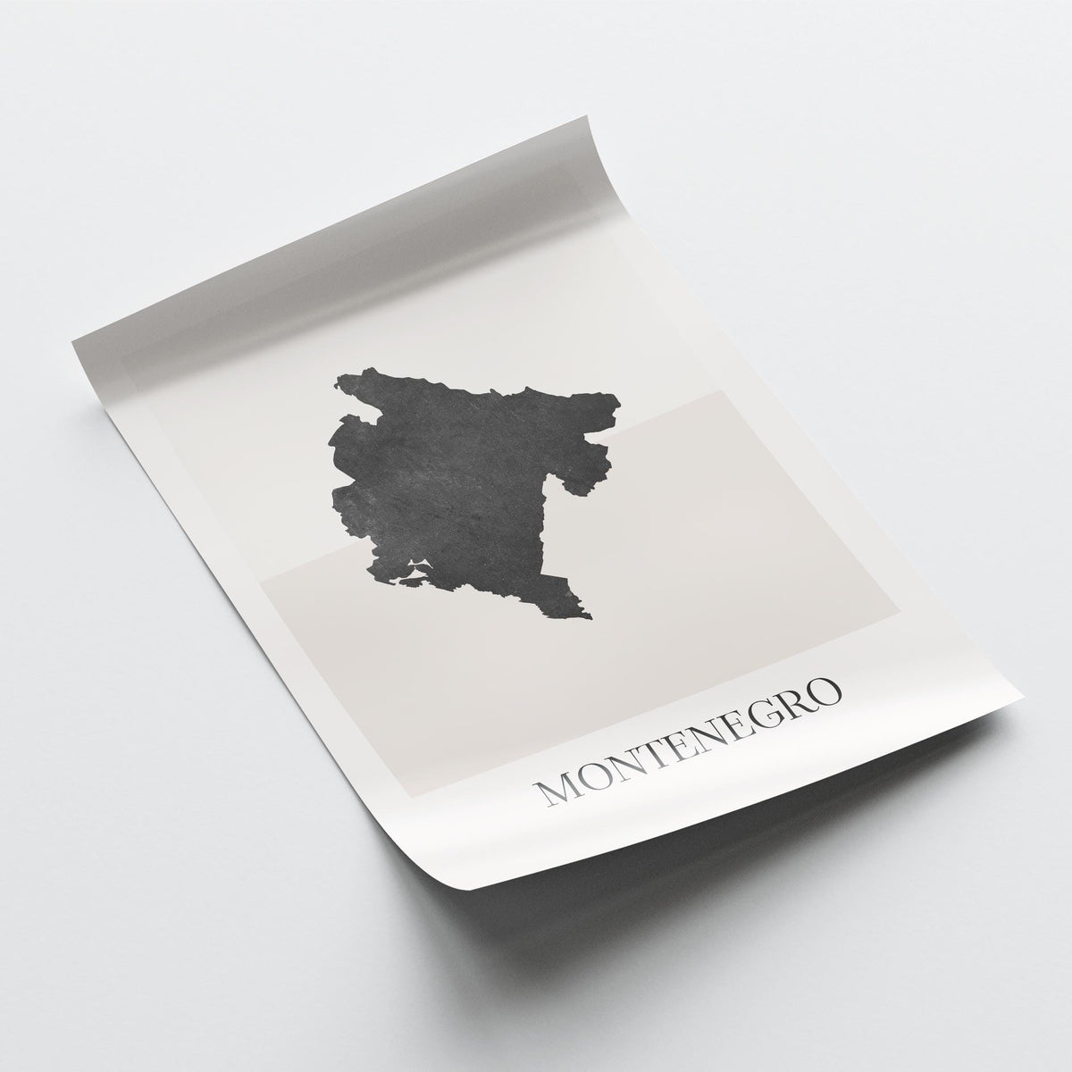 montenegro map poster - minimalist boho wall art - digital download - image 4