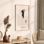 bahrain map poster - minimalist boho wall art - digital download - image 2