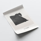 egypt map poster - minimalist boho wall art - digital download - image 4