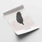taiwan map poster - minimalist boho wall art - digital download - image 4