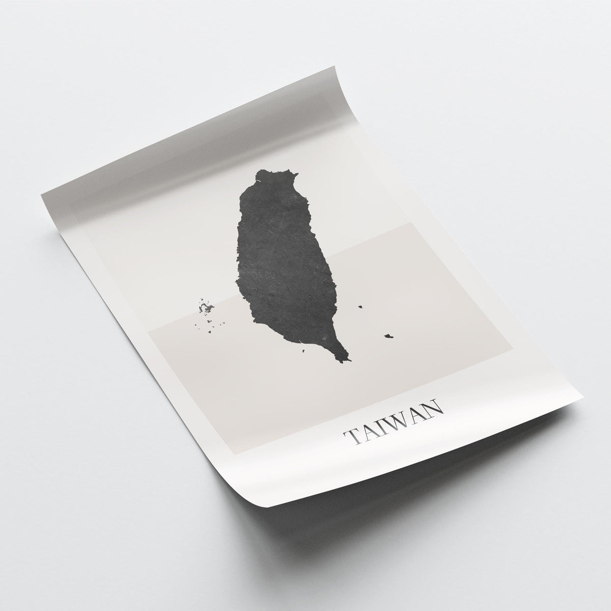 taiwan map poster - minimalist boho wall art - digital download - image 4
