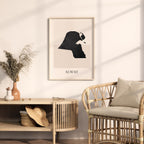kuwait map poster - minimalist boho wall art - digital download - image 3