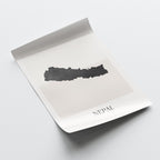 nepal map poster - minimalist boho wall art - digital download - image 4