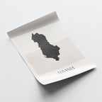 albania map poster - minimalist boho wall art - digital download - image 4