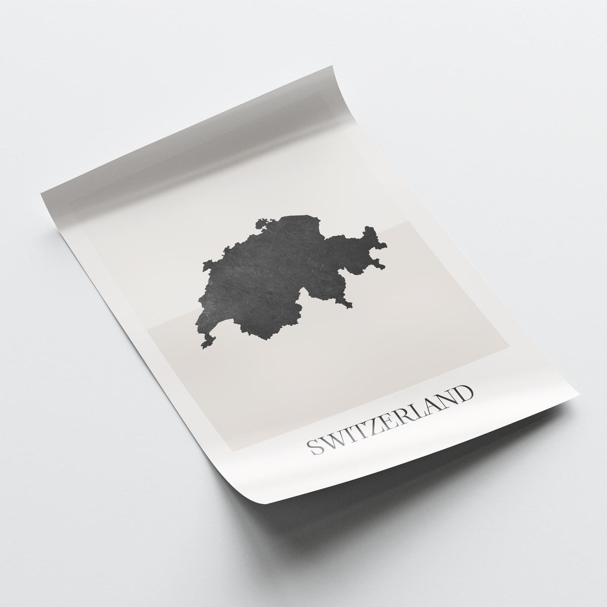 switzerland map poster - minimalist boho wall art - digital download - image 4
