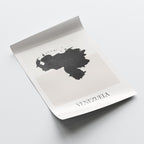 venezuela map poster - minimalist boho wall art - digital download - image 4