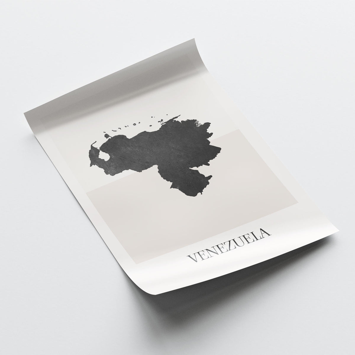 venezuela map poster - minimalist boho wall art - digital download - image 4