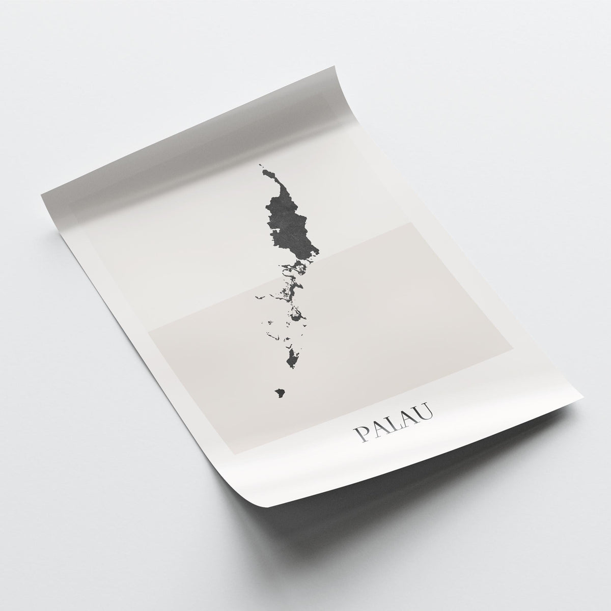 palau map poster - minimalist boho wall art - digital download - image 4