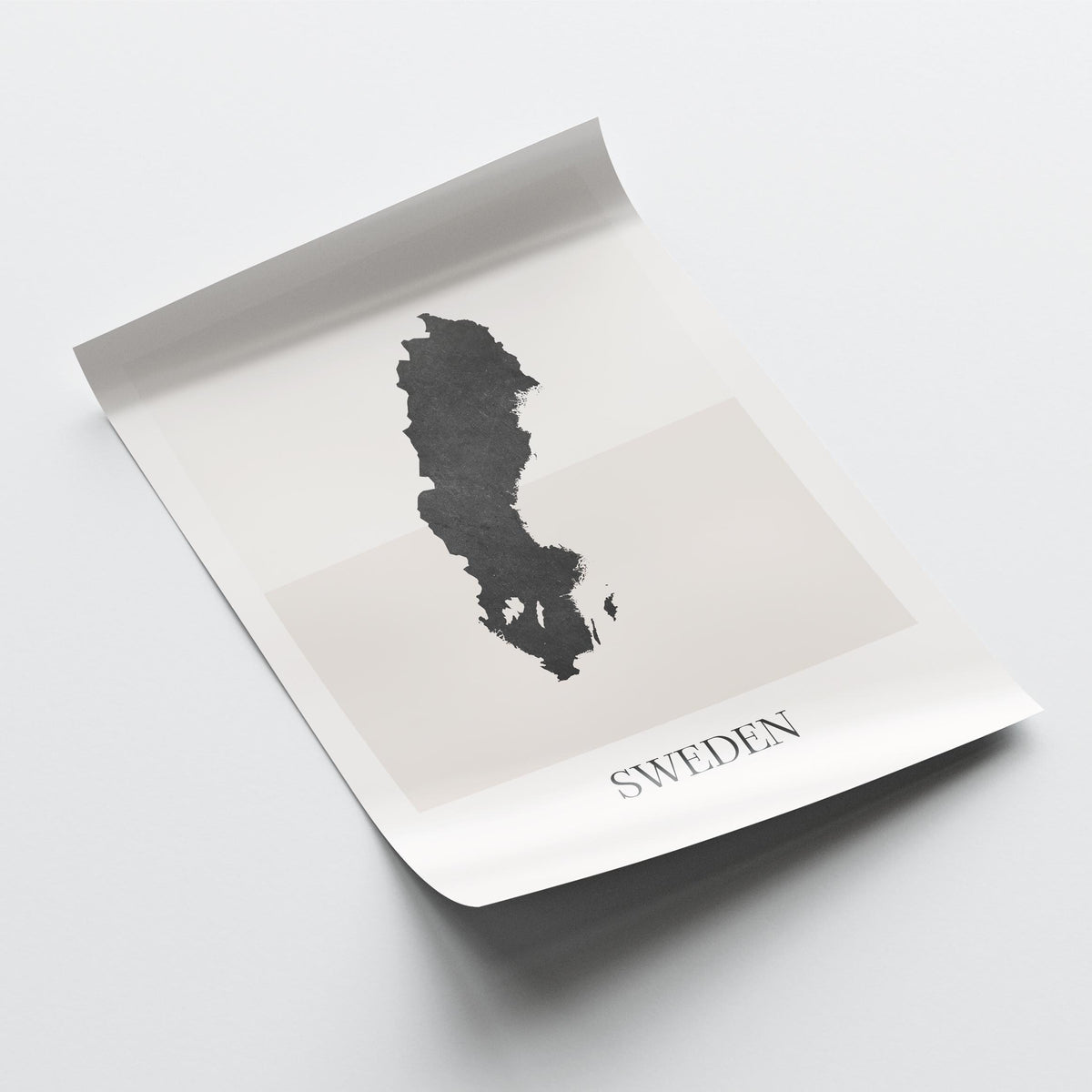 sweden map poster - minimalist boho wall art - digital download - image 4