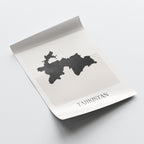 tajikistan map poster - minimalist boho wall art - digital download - image 4