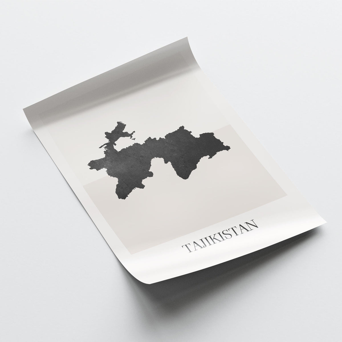 tajikistan map poster - minimalist boho wall art - digital download - image 4