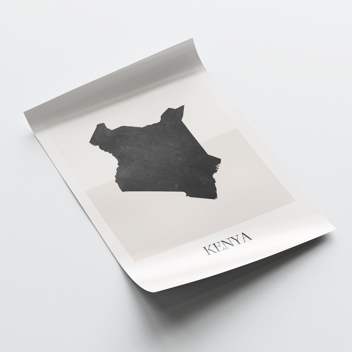 kenya map poster - minimalist boho wall art - digital download - image 4