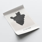 burundi map poster - minimalist boho wall art - digital download - image 4