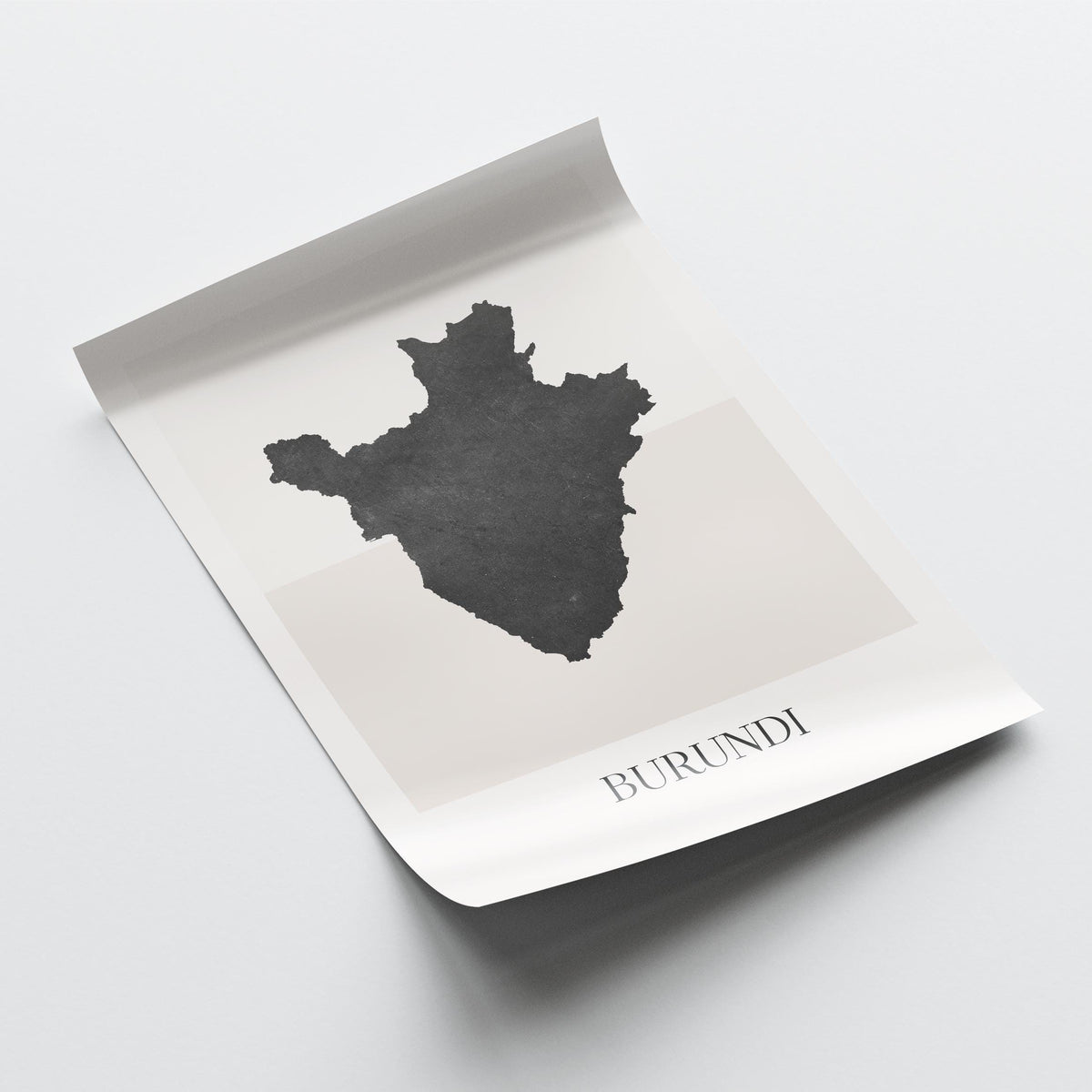 burundi map poster - minimalist boho wall art - digital download - image 4