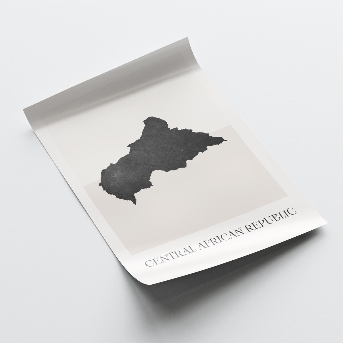 central african republic map poster - minimalist boho wall art - digital download - image 4