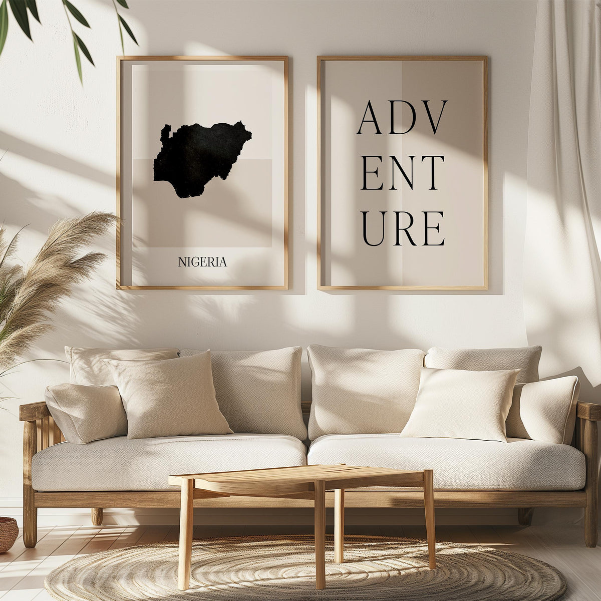 niger map poster - minimalist boho wall art - digital download - image 5