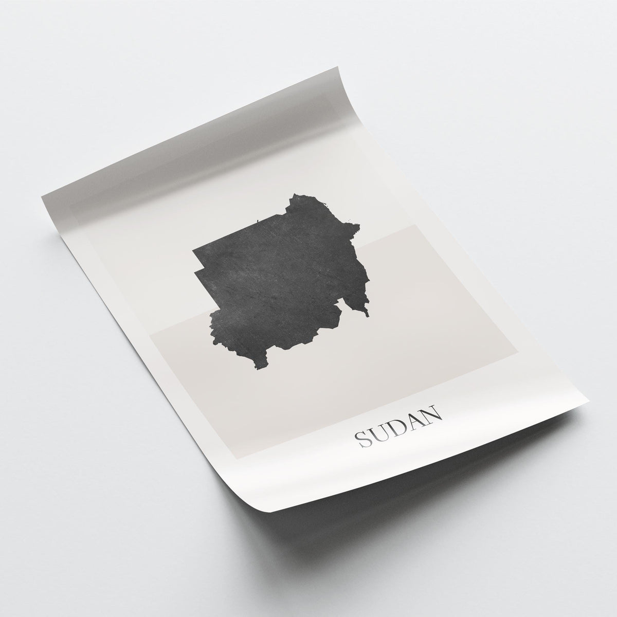 sudan map poster - minimalist boho wall art - digital download - image 4