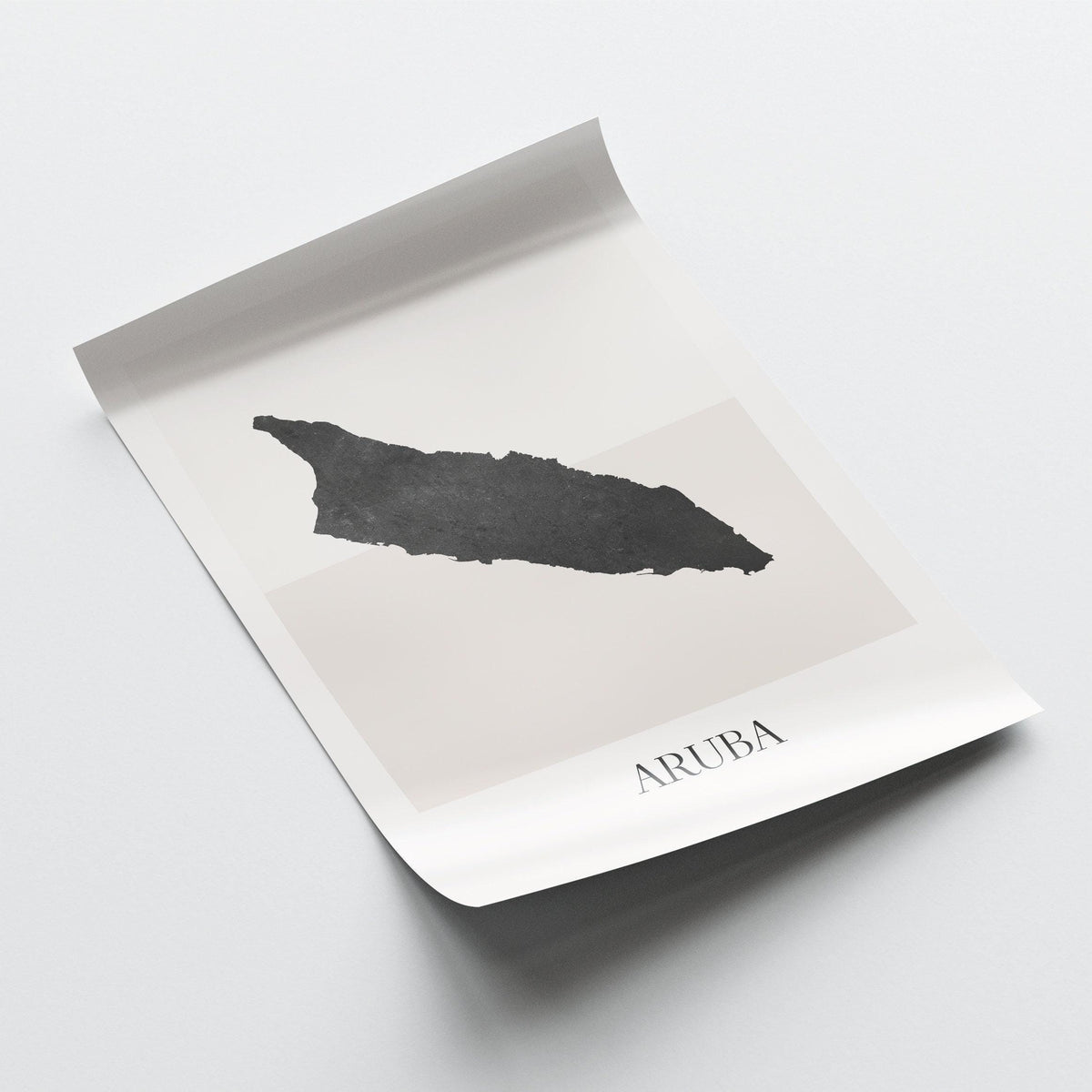 aruba map poster - minimalist boho wall art - digital download - image 4